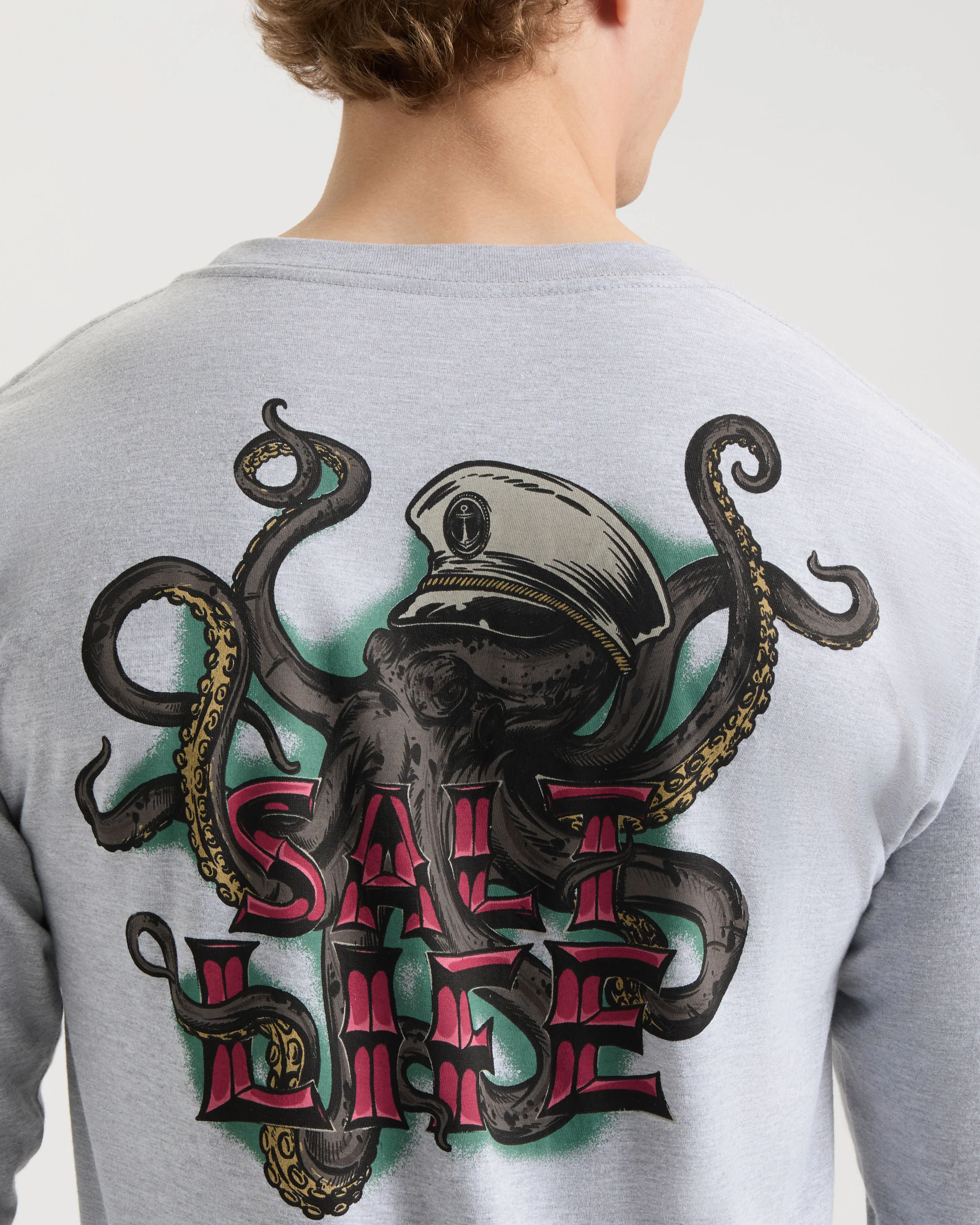 Men's Underwater Alien Long Sleeve Shirt - Image 5